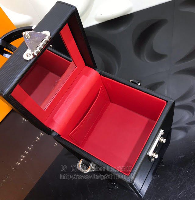 LV女包 M52703 路易威登Cube手袋 Epi皮革 LV女手提包 LV盒子包 LV斜挎女包  ydh3031